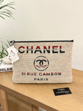 Load image into Gallery viewer, CHANEL Tweed Deauville O-Case - Red/White/Blue