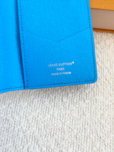 Load image into Gallery viewer, LOUIS VUITTON Pool Blue Monogram Heritage Pocket Organizer / Blue lagoon