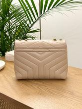 Load image into Gallery viewer, SAINT LAURENT 2023 Loulou Small Quilted Leather Shoulder Bag in Brown