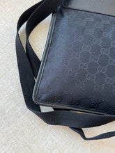 Load image into Gallery viewer, GUCCI Unisex GG Monogram Messenger Crossbody Bag / Black