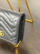 Load image into Gallery viewer, GUCCI GG Marmont Card Case Wallet in Black