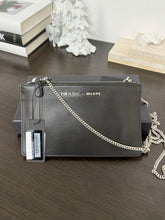 Load image into Gallery viewer, ▪️SOLD▪️PRADA Mini Bandoliera In Pelle City Calf Chain Crossbody Bag - Nero