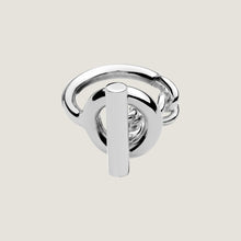 Load image into Gallery viewer, HERMES 2025 Sterling Silver Croisette Ring - Small Model / Size 54