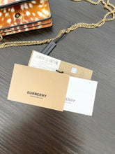 Load image into Gallery viewer, ▪️SOLD▪️BURBERRY Small Deer Print Leather Crossbody Bag in Melt Brown