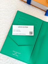 Load image into Gallery viewer, LOUIS VUITTON Golf Green Colored Monogram Passport Cover - Green