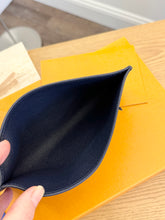 Load image into Gallery viewer, LOUIS VUITTON 2024 Empreinte Leather Credit Card Holder in Navy