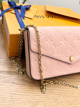 Load image into Gallery viewer, LOUIS VUITTON Félicie Pochette Empriente Leather Crossbody Bag - Rose Poudre