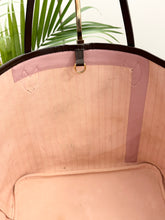 Load image into Gallery viewer, LOUIS VUITTON Neverfull MM Damier Ebene Canvas Tote Bag in Rose Ballerine