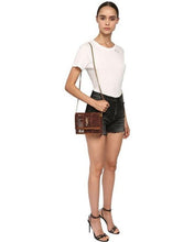 Load image into Gallery viewer, SAINT LAURENT Kate Wooden Cage Shoulder Bag - Brown