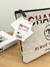 Load image into Gallery viewer, CHANEL Tweed Deauville O-Case - Red/White/Blue