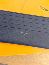 Load image into Gallery viewer, LOUIS VUITTON 2024 Empreinte Leather Credit Card Holder in Navy