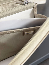 Load image into Gallery viewer, CHANEL Boy Medium Metallic Zipped Wallet in Gold