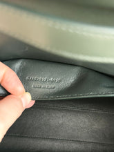 Load image into Gallery viewer, SAINT LAURENT Manhattan Medium Calfskin Shoulder Bag in Vent Fonce