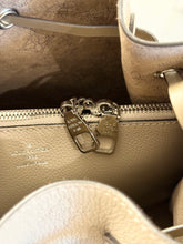Load image into Gallery viewer, LOUIS VUITTON 2024 Muria Mahina Leather Bucket Bag in Galet Gray