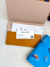 Load image into Gallery viewer, LOUIS VUITTON Pool Blue Monogram Heritage Pocket Organizer / Blue lagoon