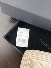 Load image into Gallery viewer, CHANEL Boy Medium Metallic Zipped Wallet in Gold
