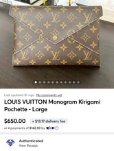 Load image into Gallery viewer, LOUIS VUITTON Monogram Kirigami Pochette - Large