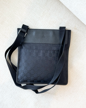 Load image into Gallery viewer, GUCCI Unisex GG Monogram Messenger Crossbody Bag / Black