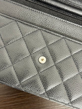 Load image into Gallery viewer, ▪️SOLD▪️CHANEL Classic Caviar Quilted Wallet On Chain in Black Leather