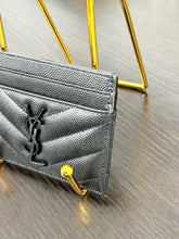 Load image into Gallery viewer, SAINT LAURENT Cassandre Matelasse Card Case in Grain De Poudre Embossed Leather