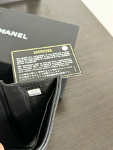 Load image into Gallery viewer, CHANEL Caviar Quilted Small Boy Flap Wallet in Black
