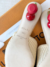 Load image into Gallery viewer, π LOUIS VUITTON LV x TM Takashi Murakami Raffia Cherry Cherie Mule / (EU) 38.5
