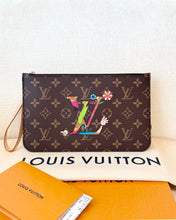 Load image into Gallery viewer, π LOUIS VUITTON 2025 LV x TM Takashi Murakami Monogram Pochette Wristlet Pouch