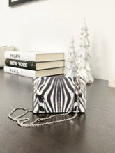 Load image into Gallery viewer, BURBERRY Small Zebra Pattern Leather Crossbody Bag