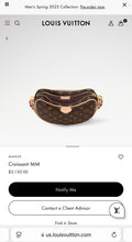 Load image into Gallery viewer, LOUIS VUITTON 2024 Monogram Croissant MM Shoulder Bag