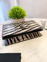 Load image into Gallery viewer, SAINT LAURENT Snakeskin Zebra Print Monogram Toy Kate Crossbody Bag
