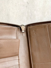 Load image into Gallery viewer, GUCCI Micro GG Guccissima XL Leather Zip Around Wallet in Dark Brown