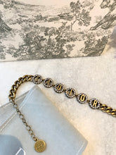 Load image into Gallery viewer, DIOR J'ADIOR Antique Gold-Finish Metal White Crystals Bracelet
