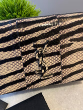 Load image into Gallery viewer, SAINT LAURENT Snakeskin Zebra Print Monogram Toy Kate Crossbody Bag