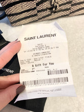 Load image into Gallery viewer, SAINT LAURENT Snakeskin Zebra Print Monogram Toy Kate Crossbody Bag