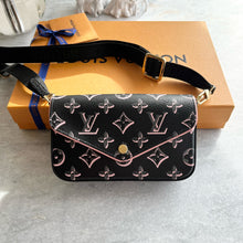 Load image into Gallery viewer, LOUIS VUITTON 2022 Felicie Strap & Go Crossbody Bag In Black