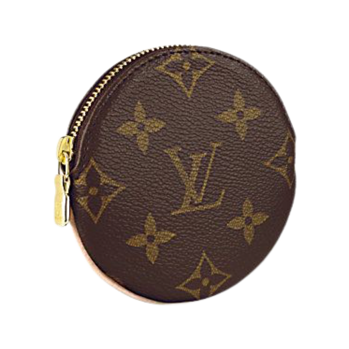 NWOT Louis Vuitton Monogram Round Coin Purse Pouch With Clasp