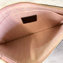 Load image into Gallery viewer, ▪️SOLD▪️LOUIS VUITTON Damier Ebene Neverfull MM Pochette Wristlet Pouch In Rose Ballerine