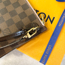 Load image into Gallery viewer, ▪️SOLD▪️LOUIS VUITTON Damier Ebene Neverfull MM Pochette Wristlet Pouch In Rose Ballerine