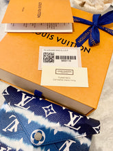 Load image into Gallery viewer, LOUIS VUITTON 2020 Monogram LIMITED EDITION Escale Medium Kirigami Pochette In Blue