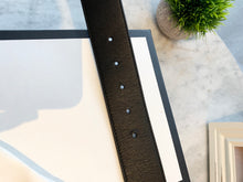 Load image into Gallery viewer, GUCCI Double G Buckle Wide Leather Belt In Black 80/32