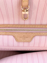 Load image into Gallery viewer, Louis Vuitton 2021 Neverfull GM Damier Azur Tote In Rose Ballerine
