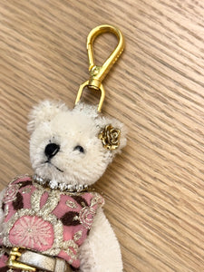 PRADA Crystal Trick Teddy Bear Keychain Charm