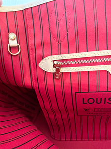 LOUIS VUITTON 2024 Monogram Neverfull MM Monogram Tote / Cherry