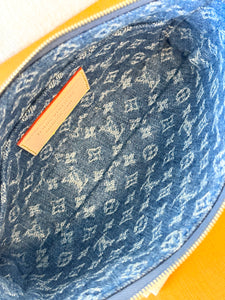 🍒 LOUIS VUITTON LV x TM Takashi Murakami Monogram Denim Pochette Accessoires