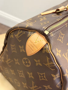 LOUIS VUITTON Monogram Speedy 30 Satchel Bag
