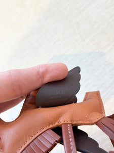 HERMES 2024 Rodeo Pegase PM Bag Charm in Pain D'Epice/Sienne/Mocha