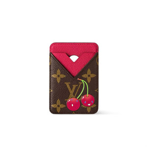 🍒 LOUIS VUITTON LV x TM Takashi Murakami Monogram Cherry Porte-Cartes Magnet