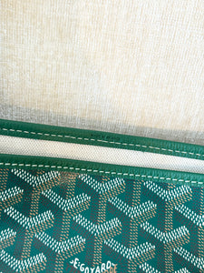 💚 NEW! 2025 GOYARD Saint Louis GM Canvas Leather Tote Bag / Green