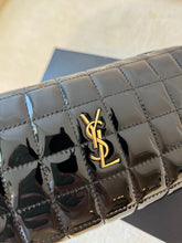 Load image into Gallery viewer, SAINT LAURENT 2024 Cassandre Matelassé Carré Pouch on Chain / Black
