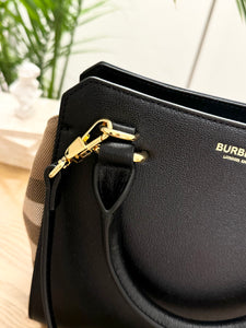 BURBERRY Mini Banwell Tote Bag in Black